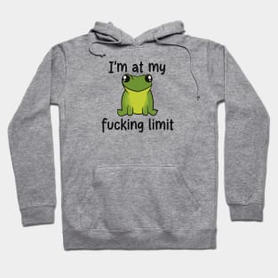 I’m At My Limit Funny Frog Hoodie
